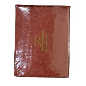 NEW Ralph Lauren Rust Paisley 70 x 120 Tablecloth Oblong Rectangular Fall Luxury